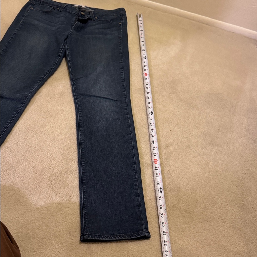 PAIGE Dark Blue Skinny Jeans - Picture 5 of 9